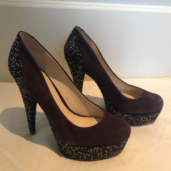 Enzo Angiolini BeccaLynn Fancy Purple Heels 7.5 - Picture 3 of 8